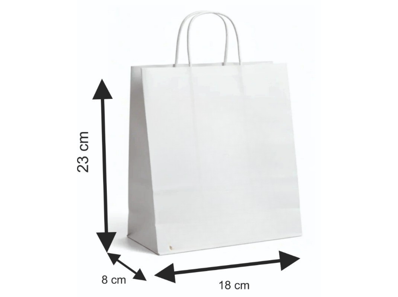 18x8X23 BEYAZ BURGU SAPLI