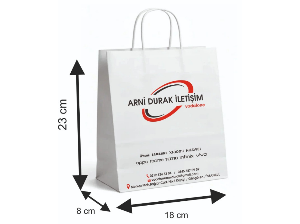 18x8X23 BEYAZ BURGU SAPLI