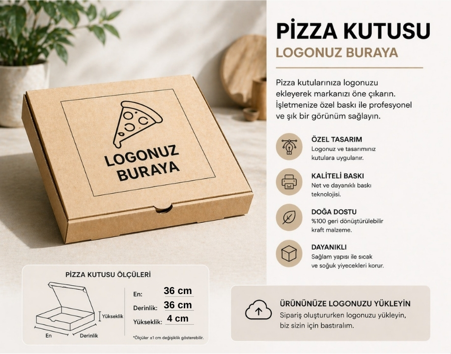 PİZZA KUTUSU 36*36*4