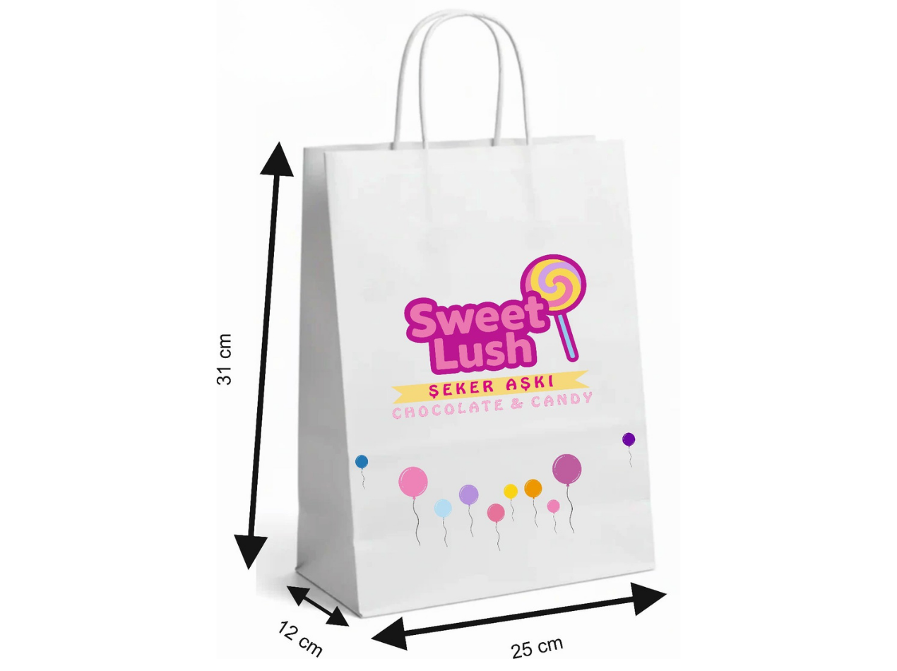 25x12x31 BEYAZ KRAFT ÇANTA